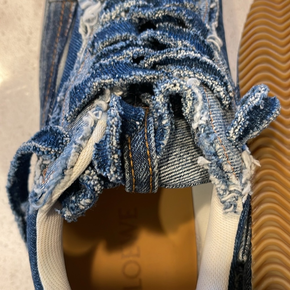 Loewe Deconstructed Denim Low-Top Sneakers - Sz 11/41 NEW - Picture 9 of 14